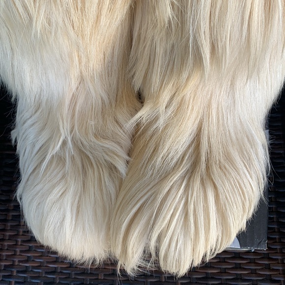 Vintage Open Country ROLUC IDEAL Low Goat Fur Ski YETI Boho Snow Boots - Picture 10 of 16